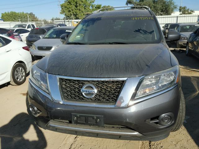 5N1AR2MN1EC625567 - 2014 NISSAN PATHFINDER GRAY photo 9