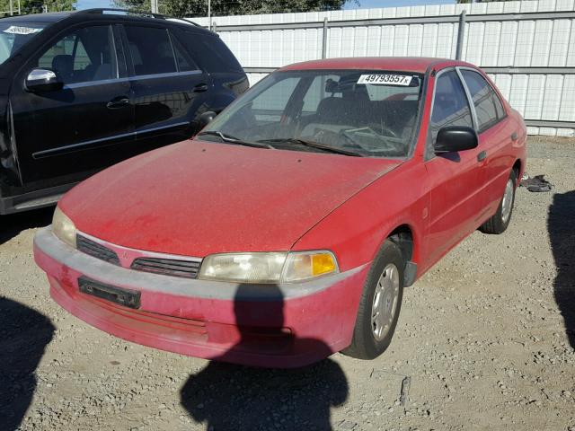 JA3AY26A8WU034213 - 1998 MITSUBISHI MIRAGE DE RED photo 2