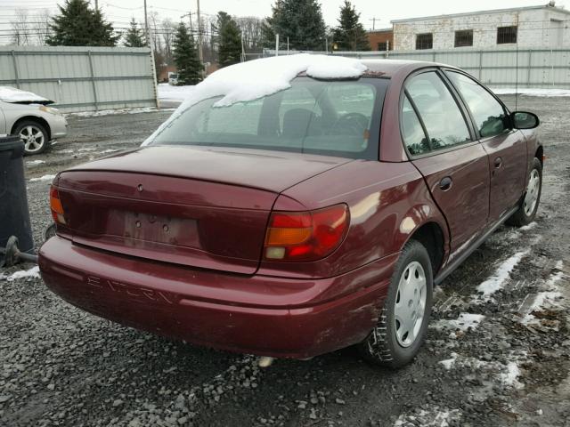 1G8ZH52811Z323318 - 2001 SATURN SL1 MAROON photo 4