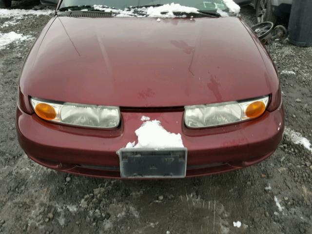 1G8ZH52811Z323318 - 2001 SATURN SL1 MAROON photo 7