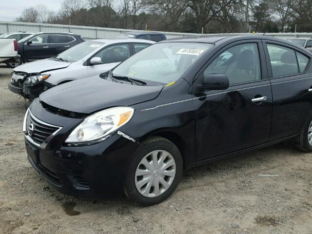 3N1CN7AP2DL866829 - 2013 NISSAN VERSA S BLACK photo 9