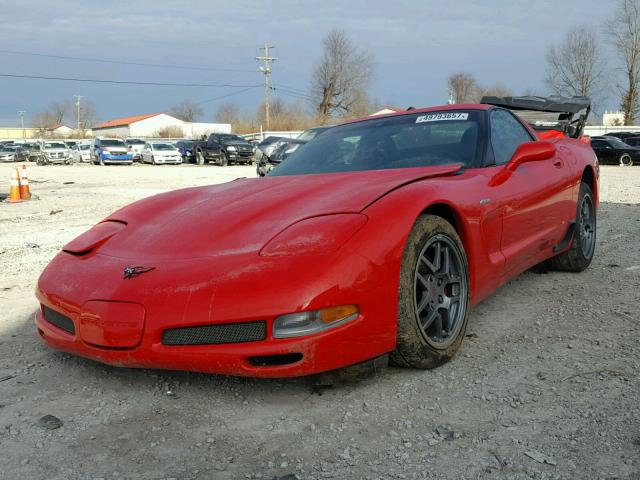 1G1YY12S315105869 - 2001 CHEVROLET CORVETTE Z RED photo 2