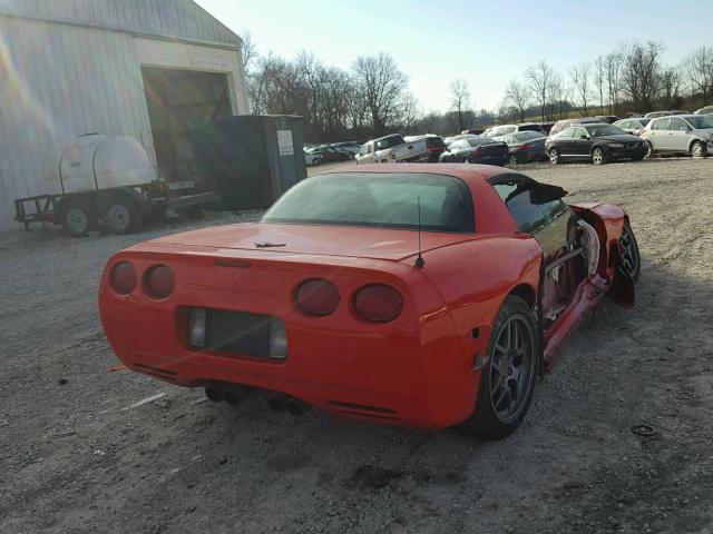 1G1YY12S315105869 - 2001 CHEVROLET CORVETTE Z RED photo 4