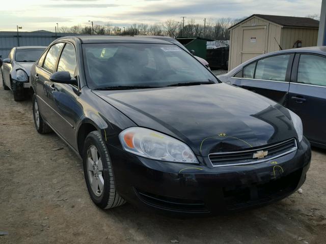 2G1WT55K479306541 - 2007 CHEVROLET IMPALA LT BLACK photo 1