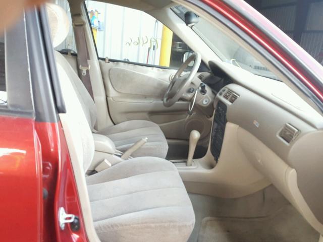 1Y1SK52821Z437039 - 2001 CHEVROLET GEO PRIZM 红色 照片 5