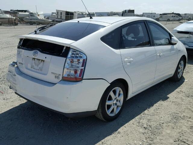 JTDKB20U583421594 - 2008 TOYOTA PRIUS WHITE photo 4