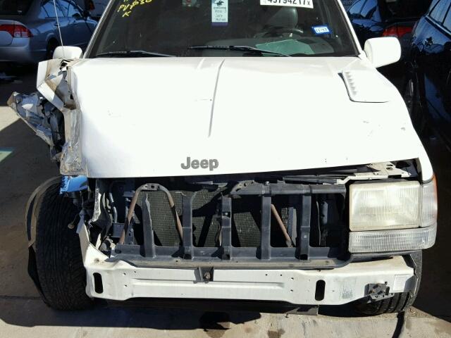 1J4GZ88Z2WC123080 - 1998 JEEP GRAND CHER WHITE photo 7