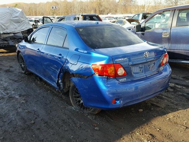 JTDBL40E599052719 - 2009 TOYOTA COROLLA BA BLUE photo 3