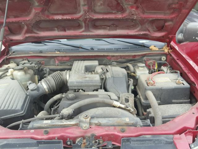 1GCDT136468282703 - 2006 CHEVROLET COLORADO MAROON photo 7