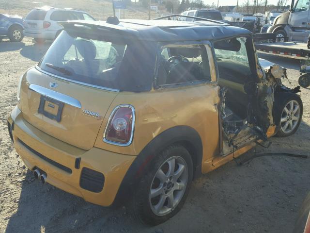 WMWMF73527TL86037 - 2007 MINI COOPER S YELLOW photo 4