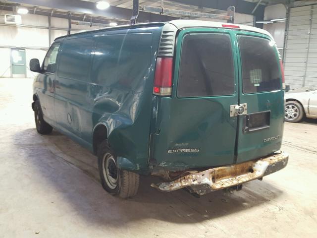 1GCGG25W5Y1121972 - 2000 CHEVROLET EXPRESS G2 GREEN photo 3