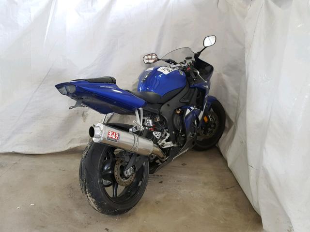 JYARJ06E37A034120 - 2007 YAMAHA YZFR6 S BLUE photo 4