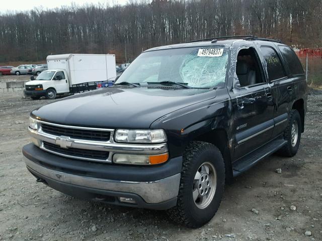 1GNEK13Z22J322370 - 2002 CHEVROLET TAHOE K150 BLACK photo 2