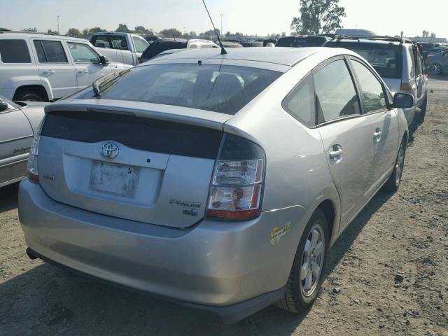 JTDKB20U840060731 - 2004 TOYOTA PRIUS SILVER photo 4