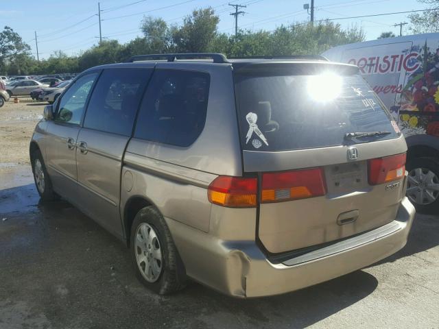 5FNRL18854B148733 - 2004 HONDA ODYSSEY EX GOLD photo 3