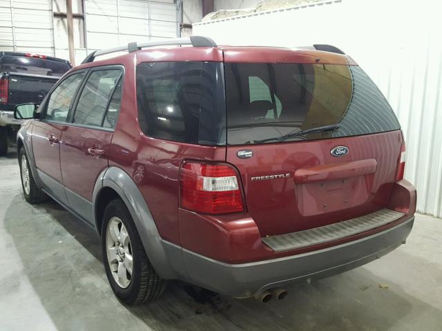 1FMZK02145GA65595 - 2005 FORD FREESTYLE MAROON photo 3