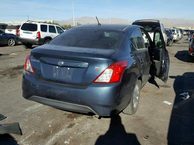 3N1CN7AP2FL862685 - 2015 NISSAN VERSA S BLUE photo 4