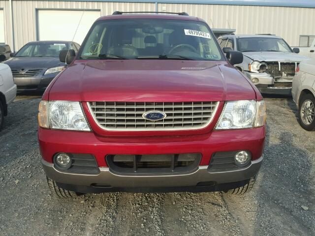 1FMZU74W33UA84326 - 2003 FORD EXPLORER E RED photo 9