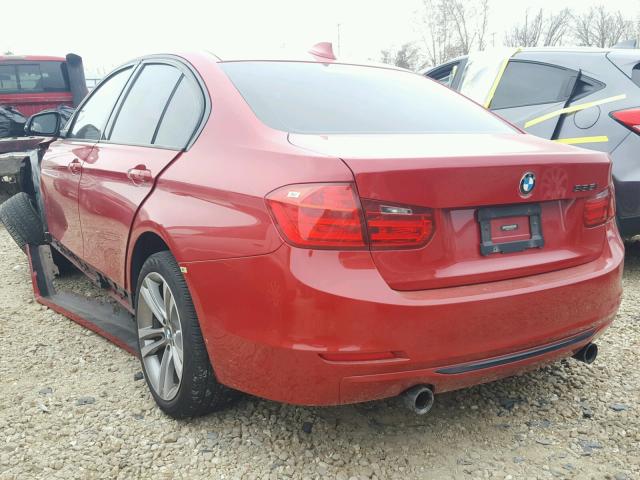 WBA3A9C5XCF270745 - 2012 BMW 335 I RED photo 3