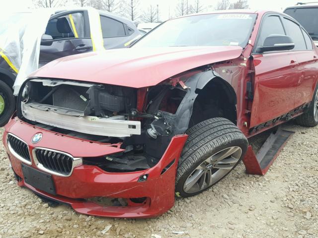 WBA3A9C5XCF270745 - 2012 BMW 335 I RED photo 9