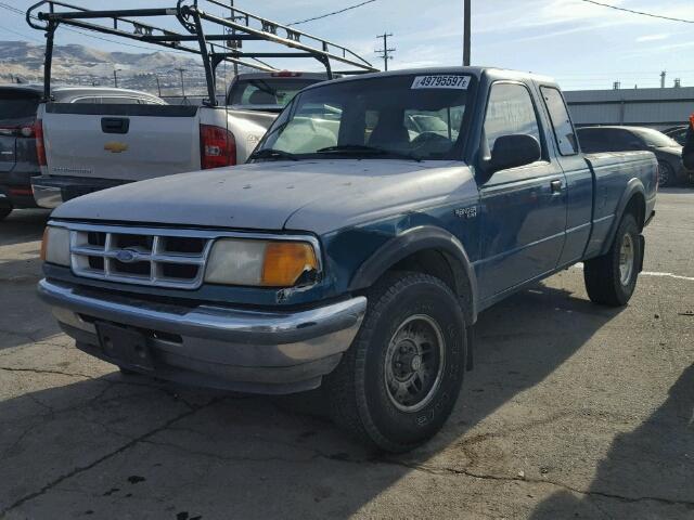 1FTCR15X7RPA62286 - 1994 FORD RANGER SUP GREEN photo 2