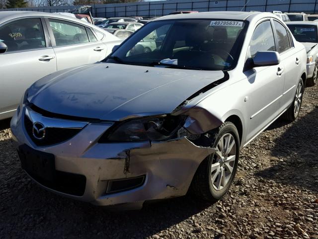 JM1BK12F371689191 - 2007 MAZDA 3 I SILVER photo 2