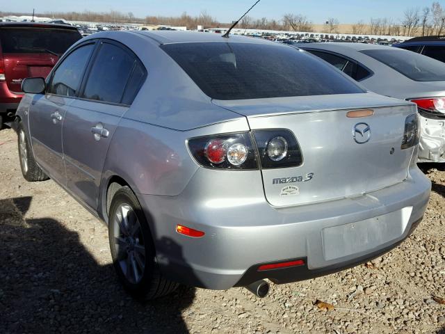 JM1BK12F371689191 - 2007 MAZDA 3 I SILVER photo 3