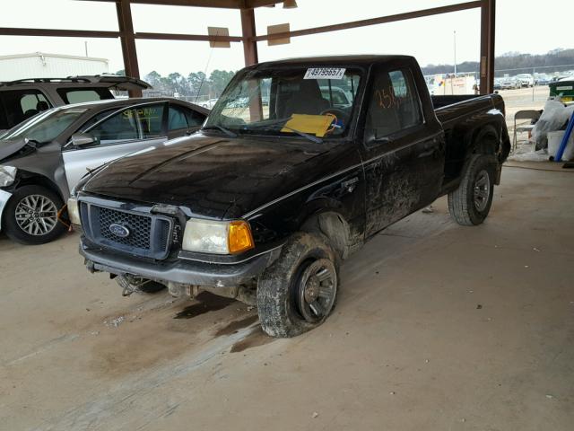 1FTYR10U74PA35052 - 2004 FORD RANGER BLACK photo 2