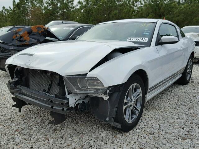 1ZVBP8AM2E5292410 - 2014 FORD MUSTANG WHITE photo 2