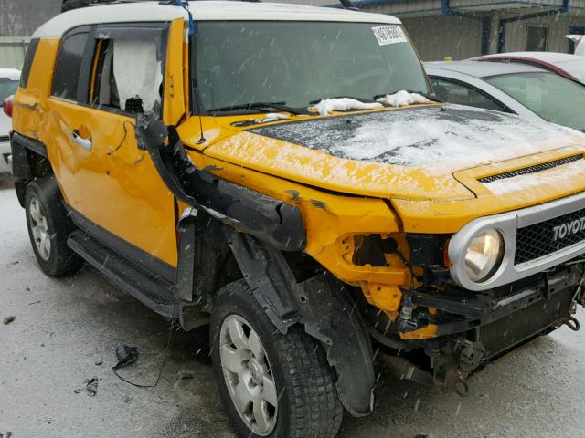 JTEBU11F770036599 - 2007 TOYOTA FJ CRUISER YELLOW photo 9