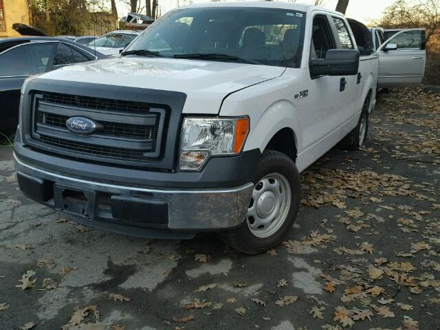 1FTEW1CM6EKD79820 - 2014 FORD F150 SUPER WHITE photo 2