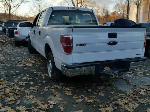 1FTEW1CM6EKD79820 - 2014 FORD F150 SUPER WHITE photo 3