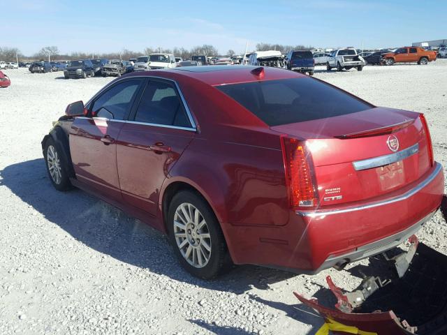 1G6DE5EY2B0145111 - 2011 CADILLAC CTS LUXURY RED photo 3