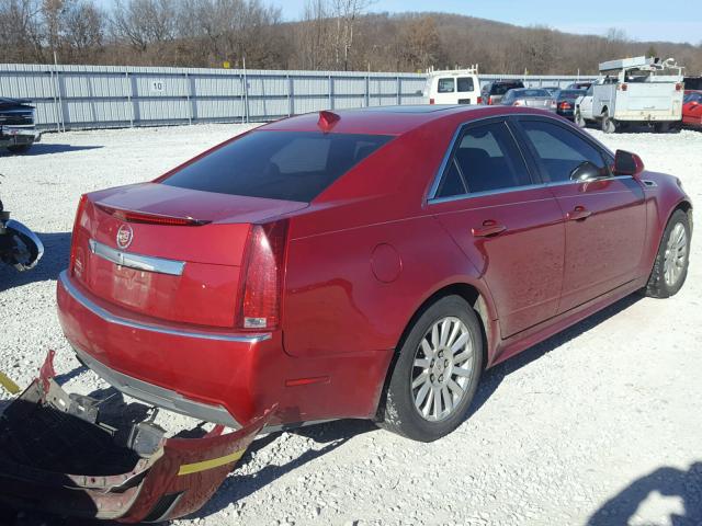 1G6DE5EY2B0145111 - 2011 CADILLAC CTS LUXURY RED photo 4