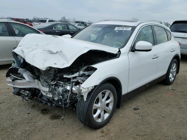 JNKAJ09F69M952210 - 2009 INFINITI EX35 BASE WHITE photo 2