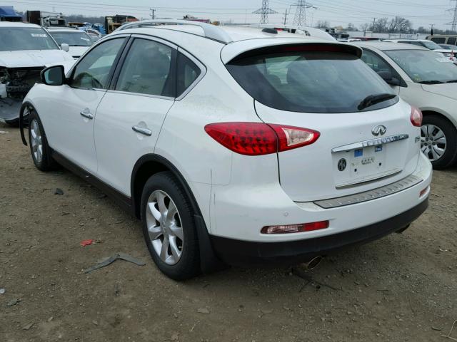 JNKAJ09F69M952210 - 2009 INFINITI EX35 BASE WHITE photo 3