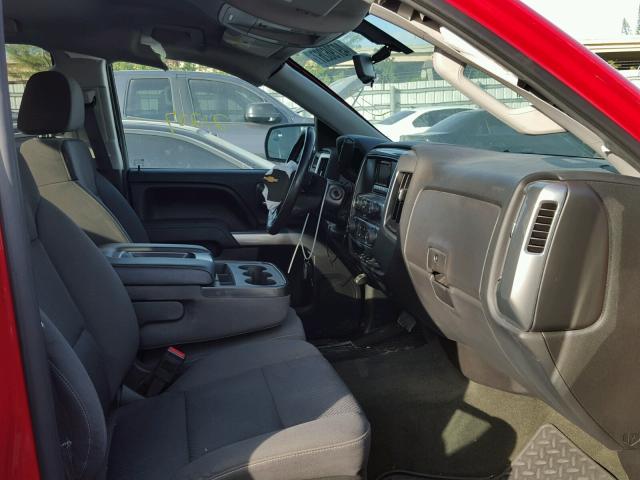 1GCRCRECXFZ401002 - 2015 CHEVROLET SILVERADO RED photo 5