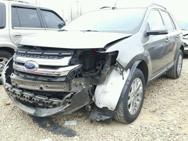 2FMDK3KC1EBB03918 - 2014 FORD EDGE LIMIT BROWN photo 2