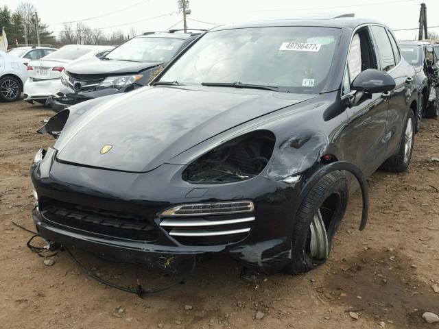 WP1AA2A24ELA08877 - 2014 PORSCHE CAYENNE BLACK photo 2