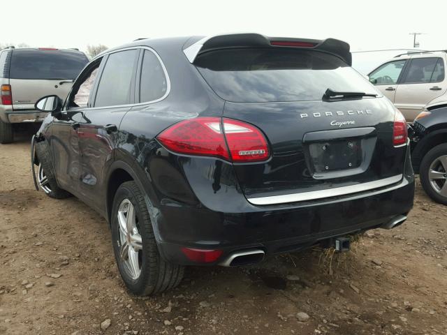 WP1AA2A24ELA08877 - 2014 PORSCHE CAYENNE BLACK photo 3