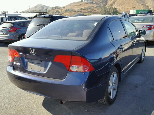 1HGFA16857L090248 - 2007 HONDA CIVIC EX BLUE photo 4