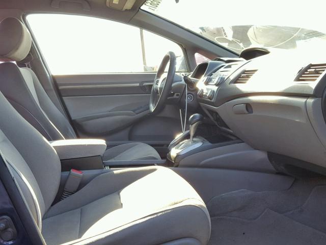 1HGFA16857L090248 - 2007 HONDA CIVIC EX ლურჯი ფოტო 5