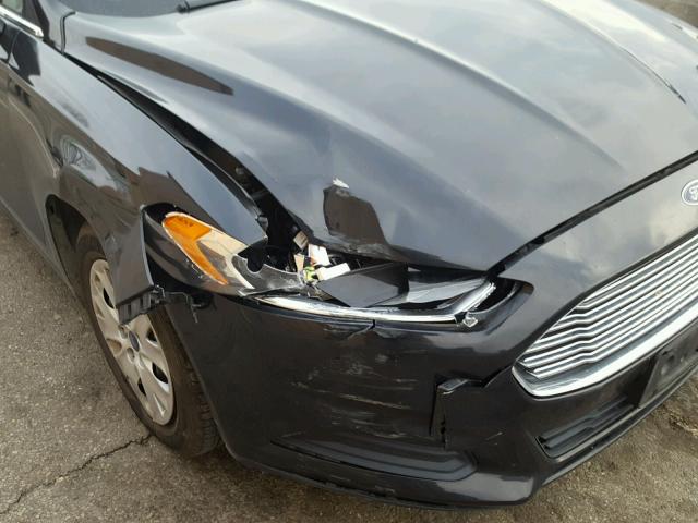 3FA6P0G74DR304663 - 2013 FORD FUSION S BLACK photo 9