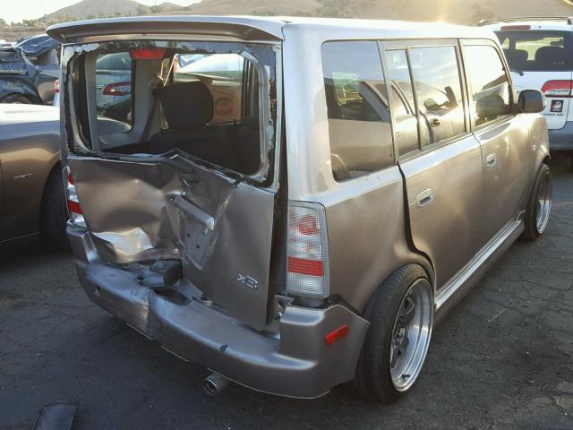 JTLKT334850206341 - 2005 TOYOTA SCION XB GRAY photo 4