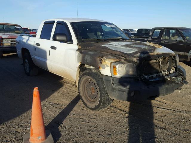 1D3HW48N95S234729 - 2005 DODGE DAKOTA QUA WHITE photo 1