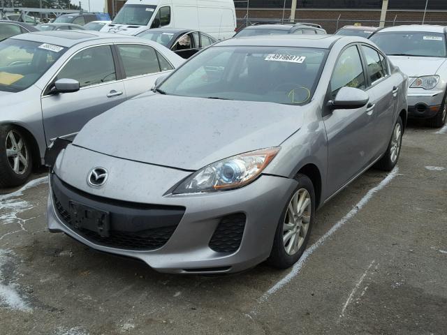 JM1BL1V78C1553778 - 2012 MAZDA 3 I GRAY photo 2