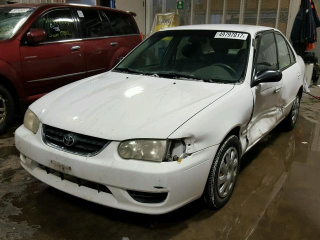 1NXBR12E52Z590409 - 2002 TOYOTA COROLLA CE WHITE photo 2