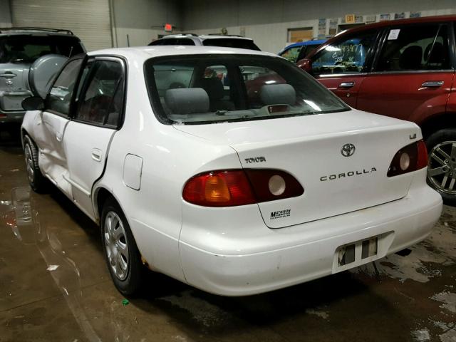 1NXBR12E52Z590409 - 2002 TOYOTA COROLLA CE WHITE photo 3