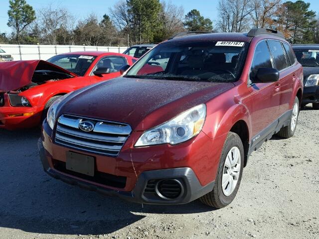 4S4BRBAC2E3214220 - 2014 SUBARU OUTBACK 2. MAROON photo 2