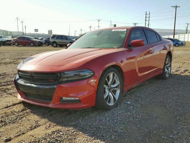 2C3CDXCT4FH784787 - 2015 DODGE CHARGER R/ RED photo 2